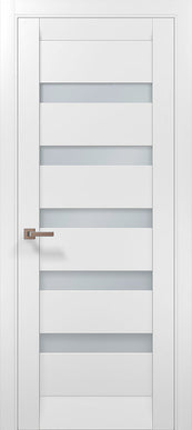 Ușă interior ML-02 – design modern cu inserții de sticlă satinată / Millenium - Carlo Porte www.olivy.ro