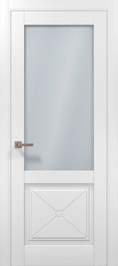 Ușa de Interior ML 1102 – Ușa cu geam satin și design în X / Millenium - Carlo Porte www.olivy.ro