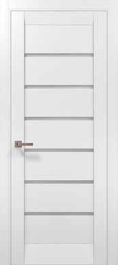 Ușă de interior ML 14 – Design modern cu fâșii satin și stil minimalist / Millenium - Carlo Porte www.olivy.ro