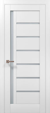 Ușă de interior ML 16 – Design asimetric cu sticlă laterală satinată / Millenium - Carlo Porte www.olivy.ro