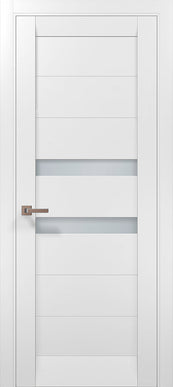 Ușă interior ML-53 – Modernă, cu inserții elegante din sticlă satinată / Millenium - Carlo Porte www.olivy.ro