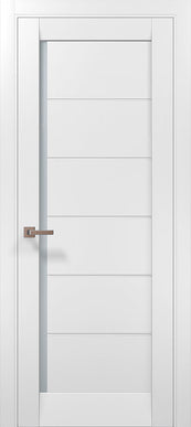 Ușă de interior ML-613 cu linii orizontale și geam satin – model urban / Millenium - Carlo Porte www.olivy.ro