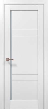 Ușă de interior ML-614 – cu panouri orizontale și geam satinat / Millenium - Carlo Porte www.olivy.ro