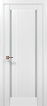 Ușă de interior ML-622 – geam mat dublu + riflaje verticale, design modern / Millenium - Carlo Porte www.olivy.ro