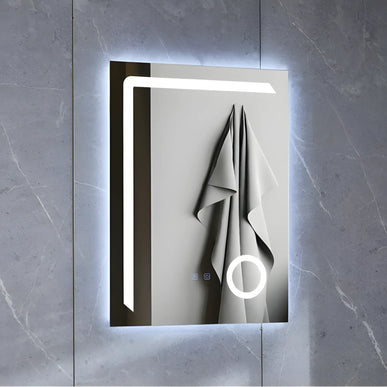 Oglinda LED Dreptunghiulara 60x80cm Functie Dezaburire si Touch J01 www.olivy.ro