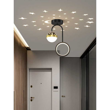Plafonieră LED Cer Înstelat Negru  9200 LMX