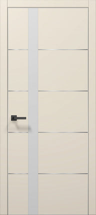 Ușă interior PL 12 – Eleganță geometrică cu detaliu arhitectural din sticlă și aluminiu / Plato - Carlo Porte www.olivy.ro