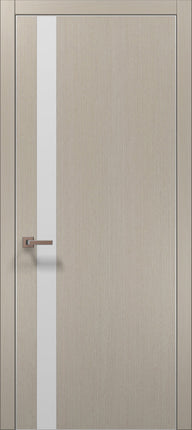 Ușă de interior PL-04 – Design Vertical cu Sticlă Mată Decorativă / Plato - Carlo Porte www.olivy.ro