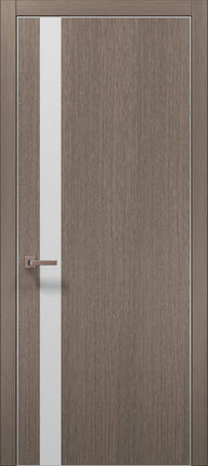 Ușă de interior PL-04 – Design Vertical cu Sticlă Mată Decorativă / Plato - Carlo Porte www.olivy.ro