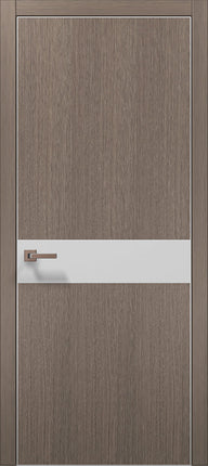 Ușă de interior PL-03 – Design Modern cu Inserție din Sticlă Mată / Plato - Carlo Porte www.olivy.ro