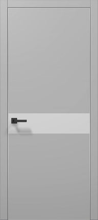 Ușă de interior PL-03 – Design Modern cu Inserție din Sticlă Mată / Plato - Carlo Porte www.olivy.ro