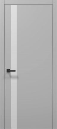 Ușă de interior PL-04 – Design Vertical cu Sticlă Mată Decorativă / Plato - Carlo Porte www.olivy.ro