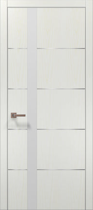 Ușă interior PL 12 – Eleganță geometrică cu detaliu arhitectural din sticlă și aluminiu / Plato - Carlo Porte www.olivy.ro