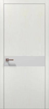 Ușă de interior PL-03 – Design Modern cu Inserție din Sticlă Mată / Plato - Carlo Porte www.olivy.ro