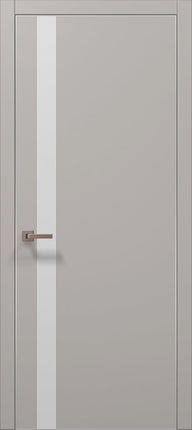 Ușă de interior PL-04 – Design Vertical cu Sticlă Mată Decorativă / Plato - Carlo Porte www.olivy.ro