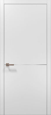 Ușă interior  PL 21 – Design minimalist cu accent metalic / Plato - Carlo Porte www.olivy.ro