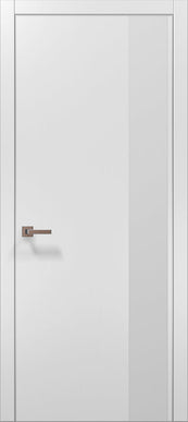 Ușă de interior PL-05 – Design cu panou lateral din sticlă mată / Plato - Carlo Porte www.olivy.ro