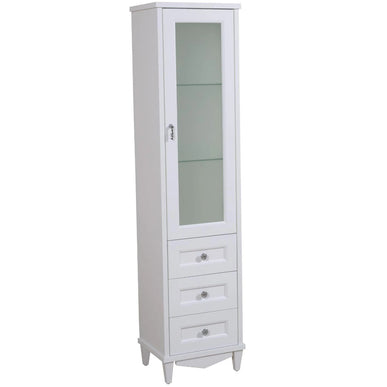 Soldat pe pardoseală Liana, Alb + crom Aqua Rodos