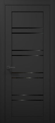 Ușă de interior T01 – Alb Mat cu Design Geometric Vertical  / Tetra -Carlo Porte www.olivy.ro