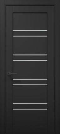 Ușă de interior T01 – Alb Mat cu Design Geometric Vertical  / Tetra -Carlo Porte www.olivy.ro