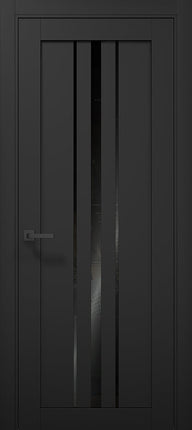 Ușă T03 Alb Mat sau Negru Mat – Design Vertical Triple Line - Tetra /Carlo Porte www.olivy.ro