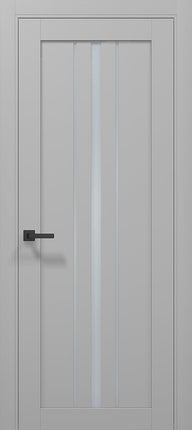 Ușă T03 Alb Mat sau Negru Mat – Design Vertical Triple Line - Tetra /Carlo Porte www.olivy.ro