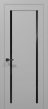 Ușă T10 Alb Mat – Design Minimalist cu Decupaj Vertical / Tetra-Carlo Porte www.olivy.ro