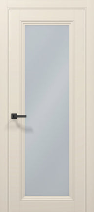 Ușă T13 Negru Mat cu Sticlă Sablata – Design Clasic-Modern - Tetra / Carlo Porte www.olivy.ro