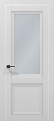 Ușă Interior T15 cu Geam Mat Satinat și Panou Frezat / Tetra-Carlo Porte www.olivy.ro