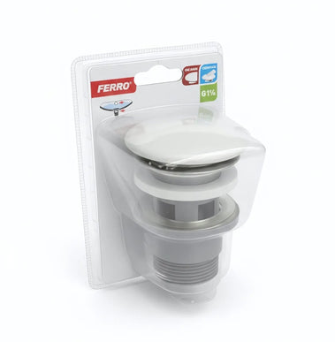 Ventil click-clack, alb lucios, G1¼