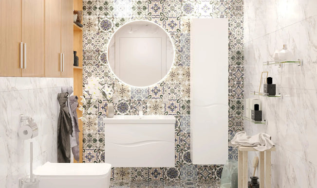 Mobilier de baie suspendat Alfa alb Aqua Rodos