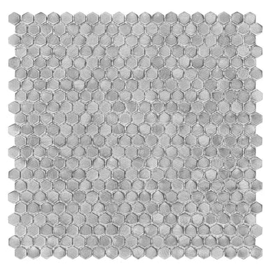 Mozaic Allumi Silver Hexagon 14 30×30 www.CasaDeco.ro