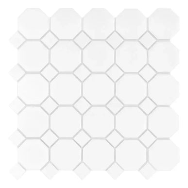 Mozaic Mini Octagon White 55 29,5×29,5 www.CasaDeco.ro