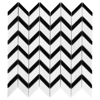 Mozaic Pure White Chevron mix 31×30,5 www.CasaDeco.ro