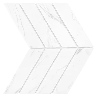 Mozaic Royal Chevron Carrara mat 31,8×22,4 www.CasaDeco.ro