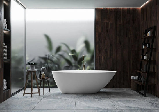 Cadă din compozit albă mată Melbourne Miraggio