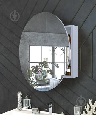 Oglindă BARCELONA, Alb Aqua Rodos