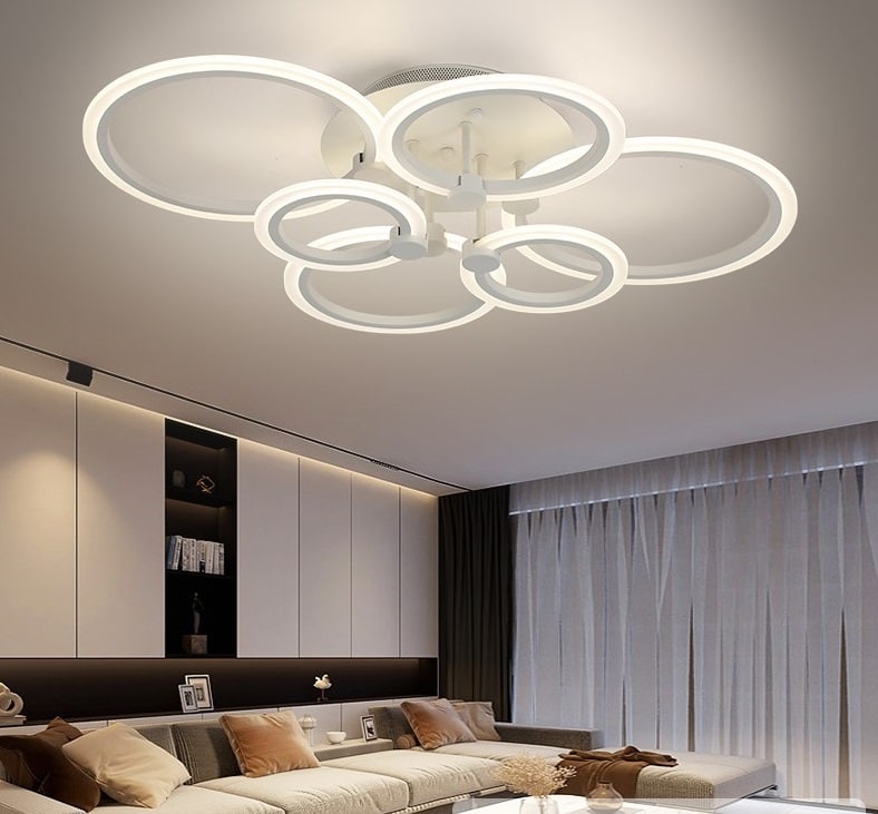 Lustra Led Slim Lighting Ring 132W 9240Lm, 6 Brate, Telecomanda si Intensitate Reglabila 6601/2X3 A LMX