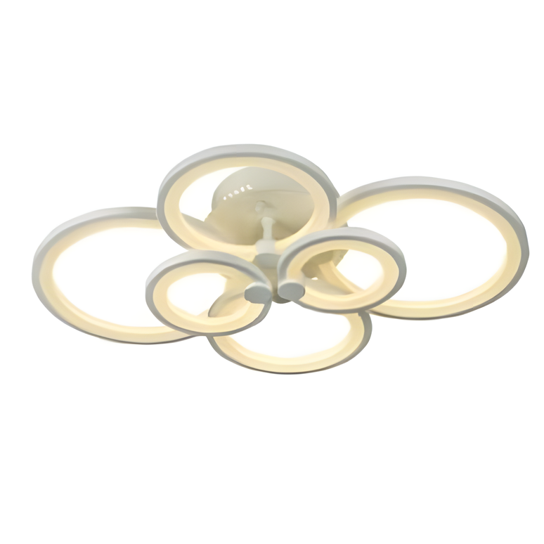 Lustra Led Slim Lighting Ring 132W 9240Lm, 6 Brate, Telecomanda si Intensitate Reglabila 6601/2X3 A LMX