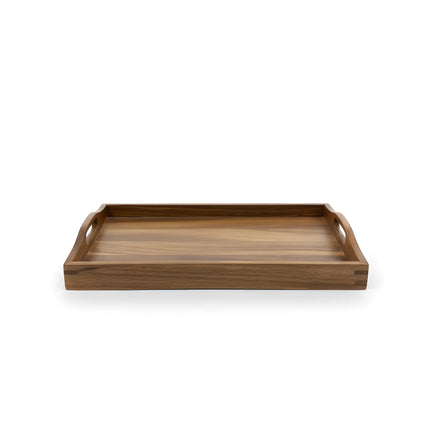 Tavă din lemn cu mânere integrate, 25×35×3.5 cm
