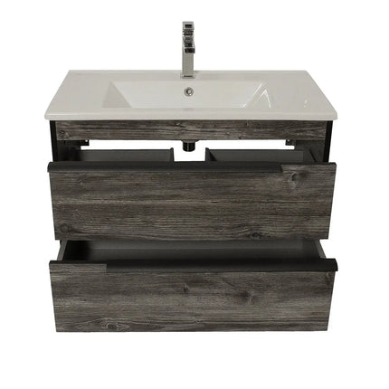 Mobilier baie suspendat  Neo Loft, Oak moras