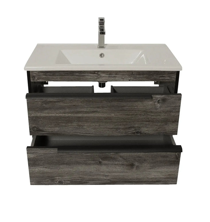 Mobilier baie suspendat  Neo Loft, Oak moras
