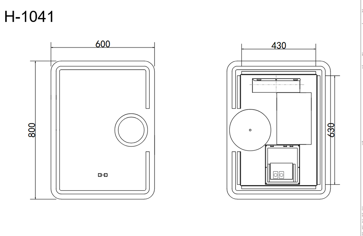 Oglindă baie LED 60x80 cm dreptunghiulară cu lupă cosmetică, 3 nuanțe de lumină, anti-aburire și touch control J-1041