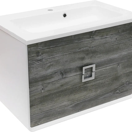 Mobilier de baie suspendat Aurika, Oak