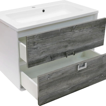 Mobilier de baie suspendat Aurika, Oak