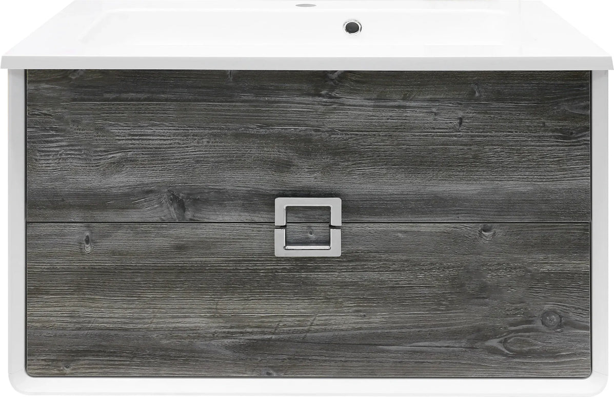 Mobilier de baie suspendat Aurika, Oak