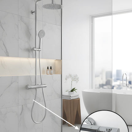 Set duș termostatic Thermostatic Lux Chrome – confort și design premium