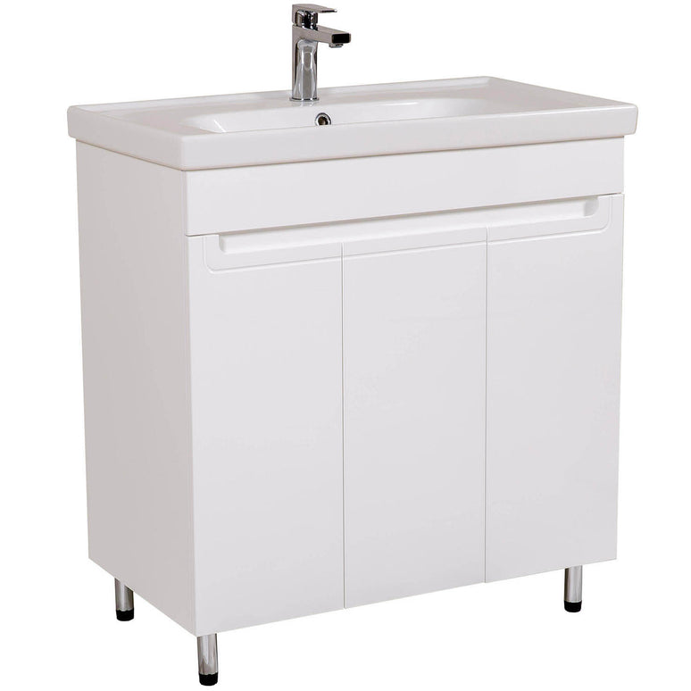 Set baie Omega – mască pe pardoseală cu lavoar ceramic
