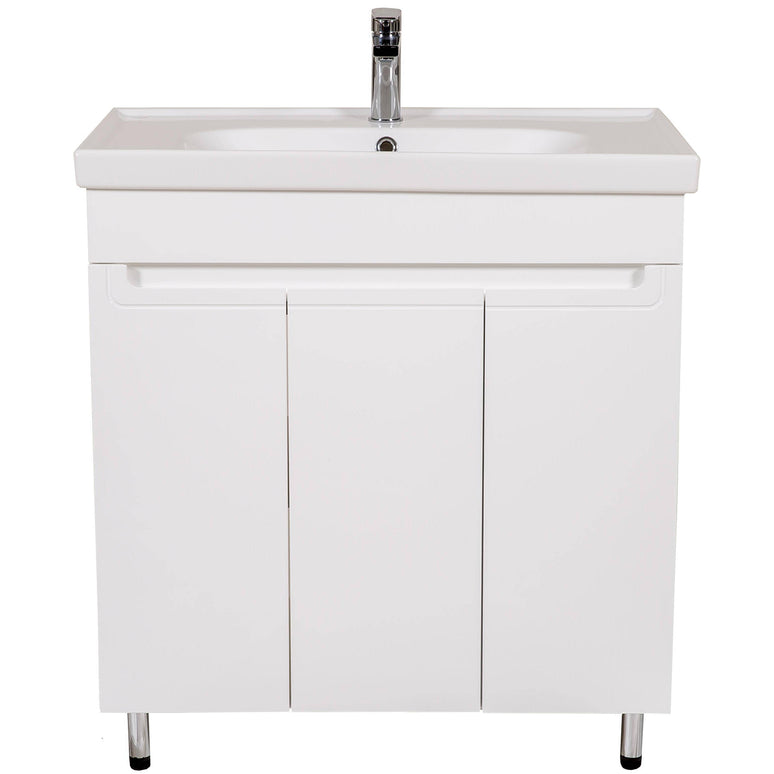 Set baie Omega – mască pe pardoseală cu lavoar ceramic