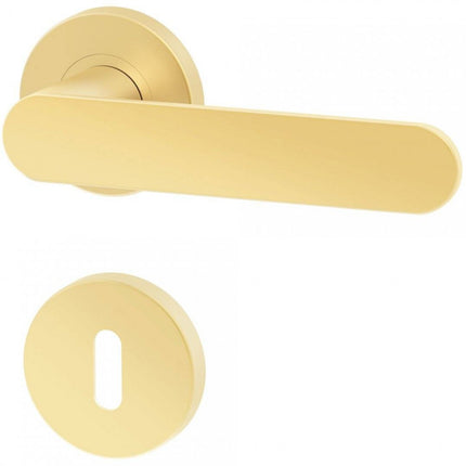 Manere usi DORO ( COMFY ) auriu mat cu rozeta cheie